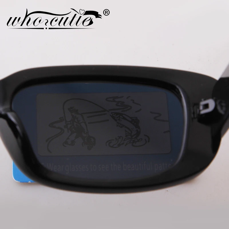 

WHO CUTIE Vintage Narrow Rectangle Polarized Sunglasses Women Fashion G15 Lens 90S Sun Glasses Tortoise Shell Frame Shades S191