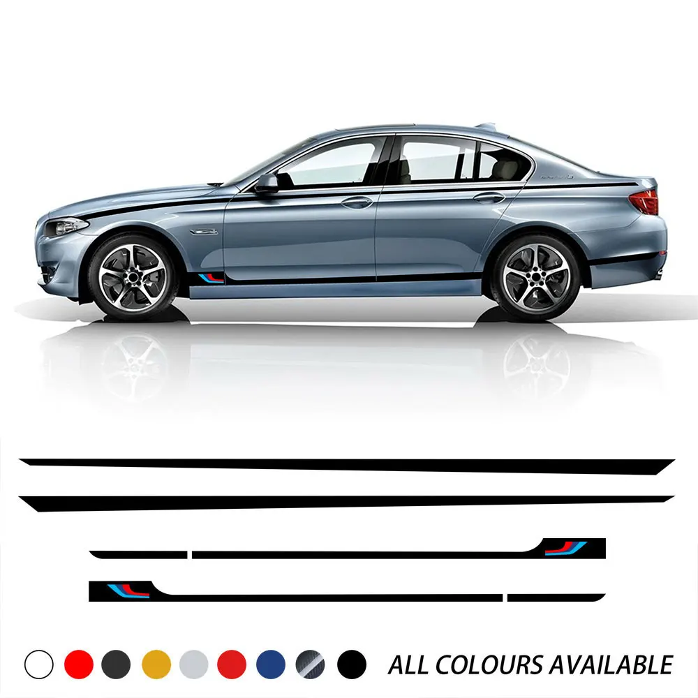 Автомобильный Стайлинг Дверь боковые полосы юбка наклейки Талия линии кузова