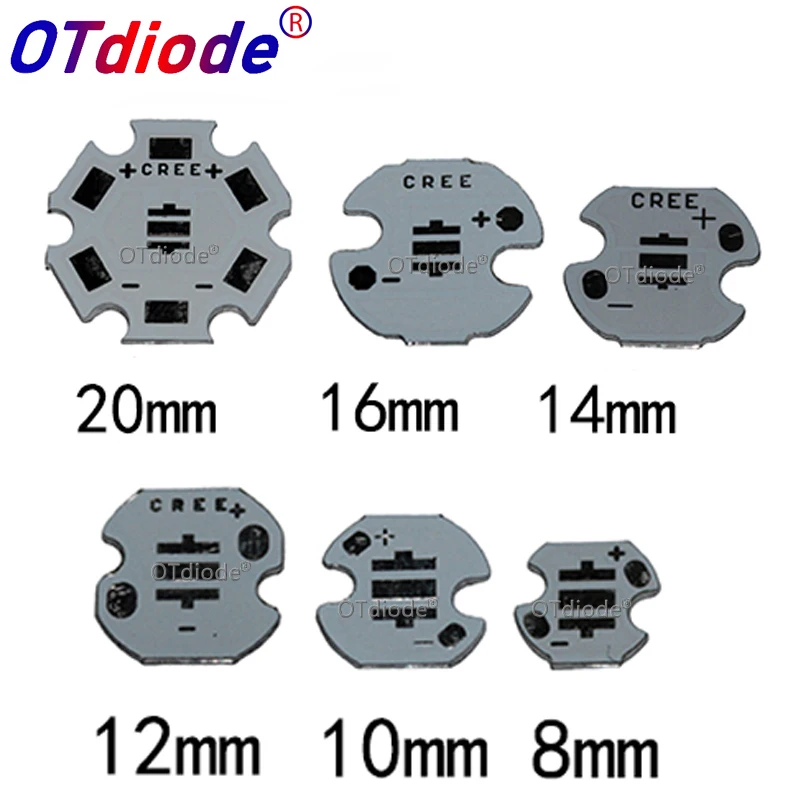 10 шт. 100 500 шт Cree XPE/ХТЕ/XPG 3535 светодиодный PCB Алюминий доска основа для отвода тепла