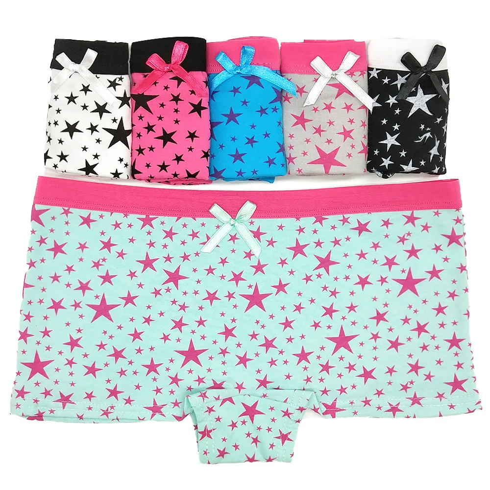 3 шт./компл. сексуальные женские трусики хлопковое нижнее белье Boyshort Kawaii для