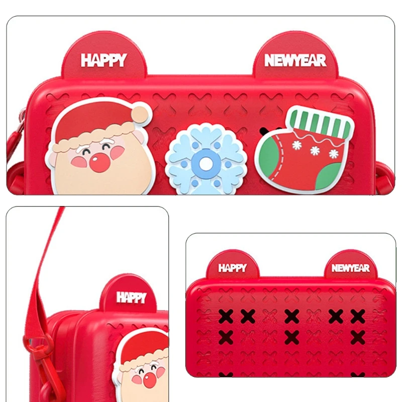 

Little Girl Messenger Bag Mini Cartoon DIY Shoulder Bag, Adjustable Strap, Replaceable Decoration