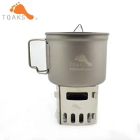 toaks titanium alcohol stove wood gas stove burning pot stand camping stove portable hiking backpacking cookware