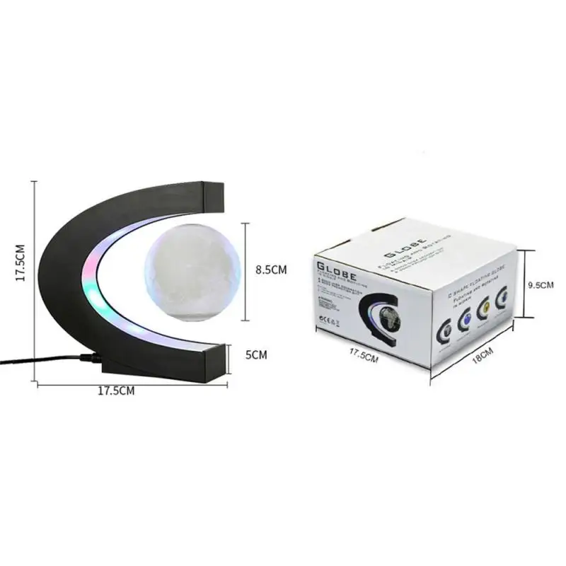 

Magnetic Levitation 3D Printing Moon Lamp Creative Birthday Gift Home Office Moon Table Lamp Novelty Lighting Home Decoration