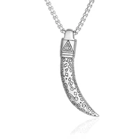 fashion retro rune spike necklace jewelry accessories