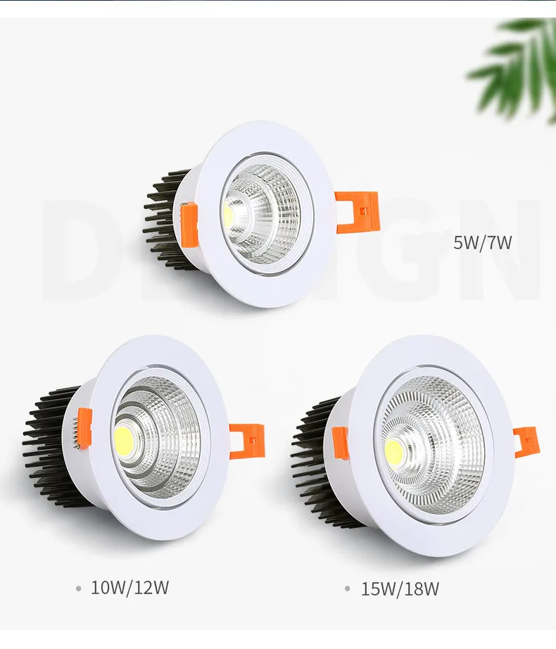 Приглушаемая светодиодная лампа 5W7W9W12W15W18W|Полочные светильники| |