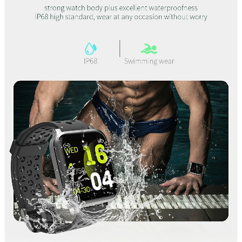 2020 X3 спортивные Смарт часы IP68 водонепроницаемый монитор сердечного ритма