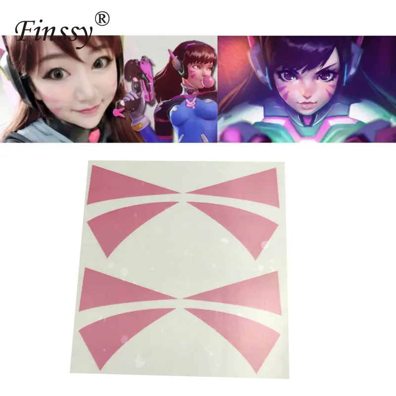 1 шт. D.va татуировки для dva Карнавальный костюм девочек переводные тату реквизит