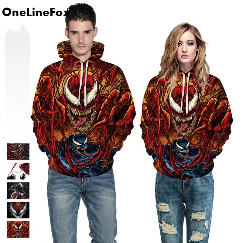 

OneLineFox Cartoon 3D Printed Hoodies Men Women Hooded Sweatshirts Fashion Hip Hop Long Sleeve Pullover Autumn Streetwear Top