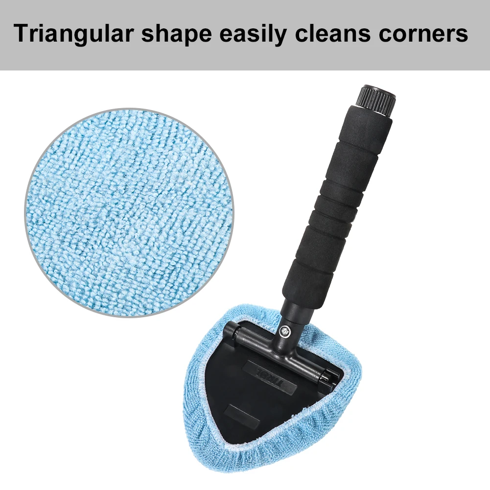 

TIROL Window Clean Brush Microfiber Fabric Adjustable Triangular Shape Car Cleaning Brush Lengthen Car Clean Free Shipping