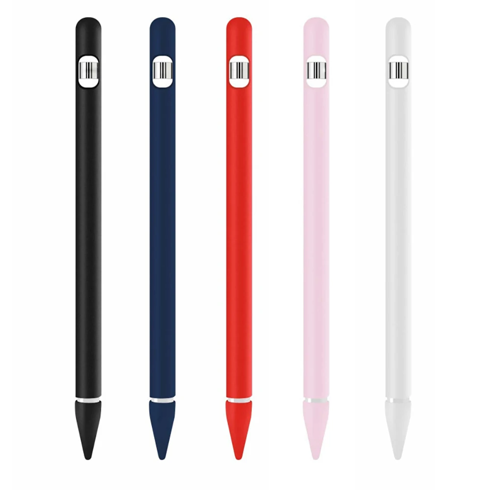 

4 in 1 Skin-Touch Adapter Anti Lost Pencil Silicone Case For Apple Pencil 1 Case Portable For Apple Pencil 1 Stylus Pen Holder