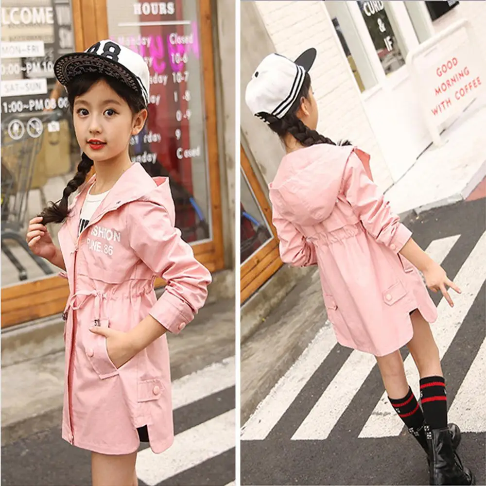 Дальневосточный леопард детская одежда плащ для девочек весна осень новое