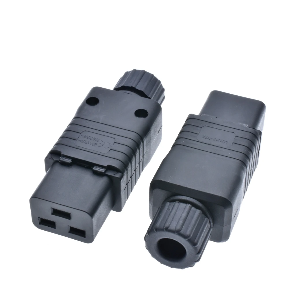Мужские и женские 16A 250V CE Медь IEC320 C19 C20 БРП розетка по UPS Мощность розетки