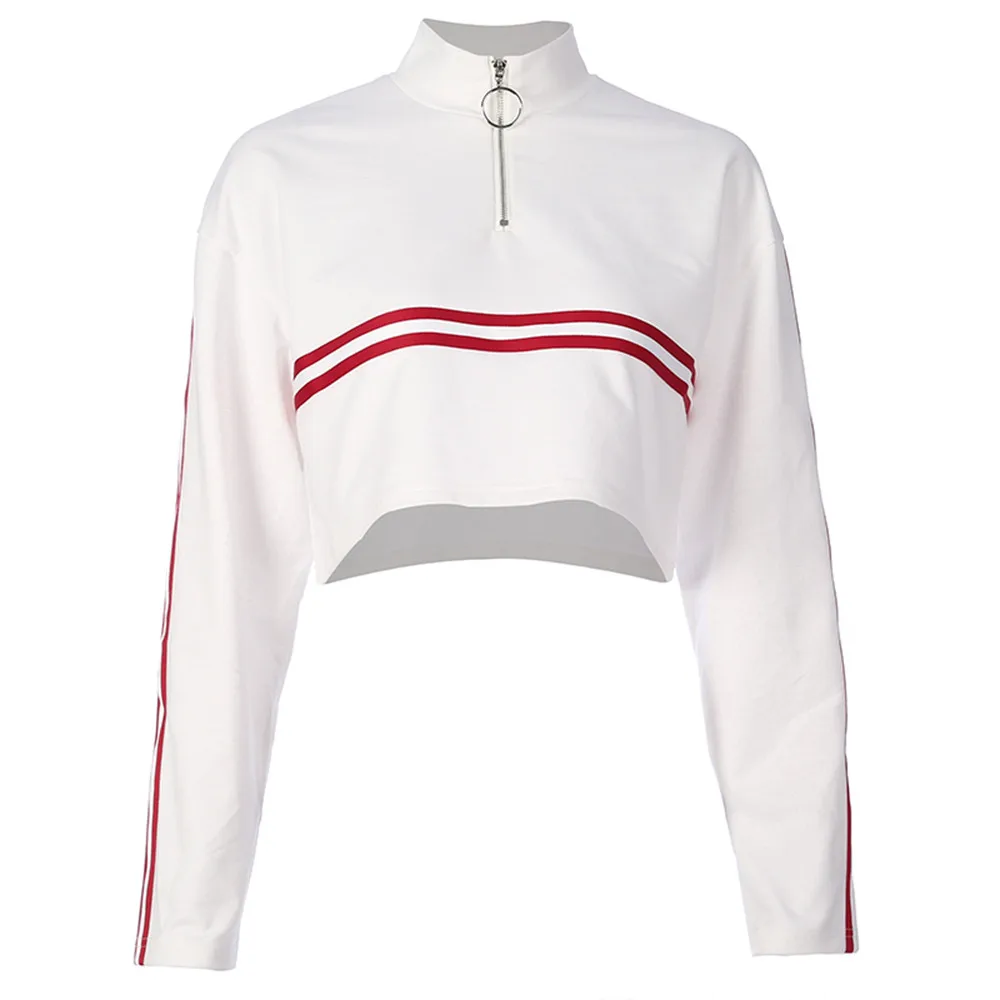 Толстовка kpop уличная женская маленькая водолазка полосатая Лоскутная с лентами