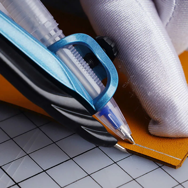 Бавер кожаного изделия шаг маркировка может держать ручки для рисования линейка