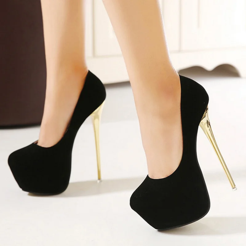 

2021 New Women's Shoes European Style Special Section 16CM High-heeled Smooth Shoes Super Sexy Luxury Shoes Women Wedding Shoes
