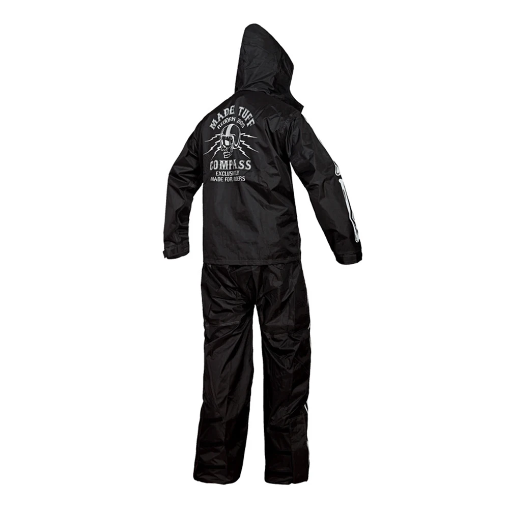 Полюс Водонепроницаемый мотоциклетный дождевой костюм плащ + дождь брюки пончо