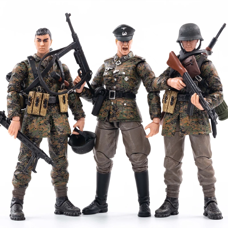 (7 шт./компл.) фигурка JOYTOY 1/18 немецкого солдатика Второй мировой войны камуфляжный