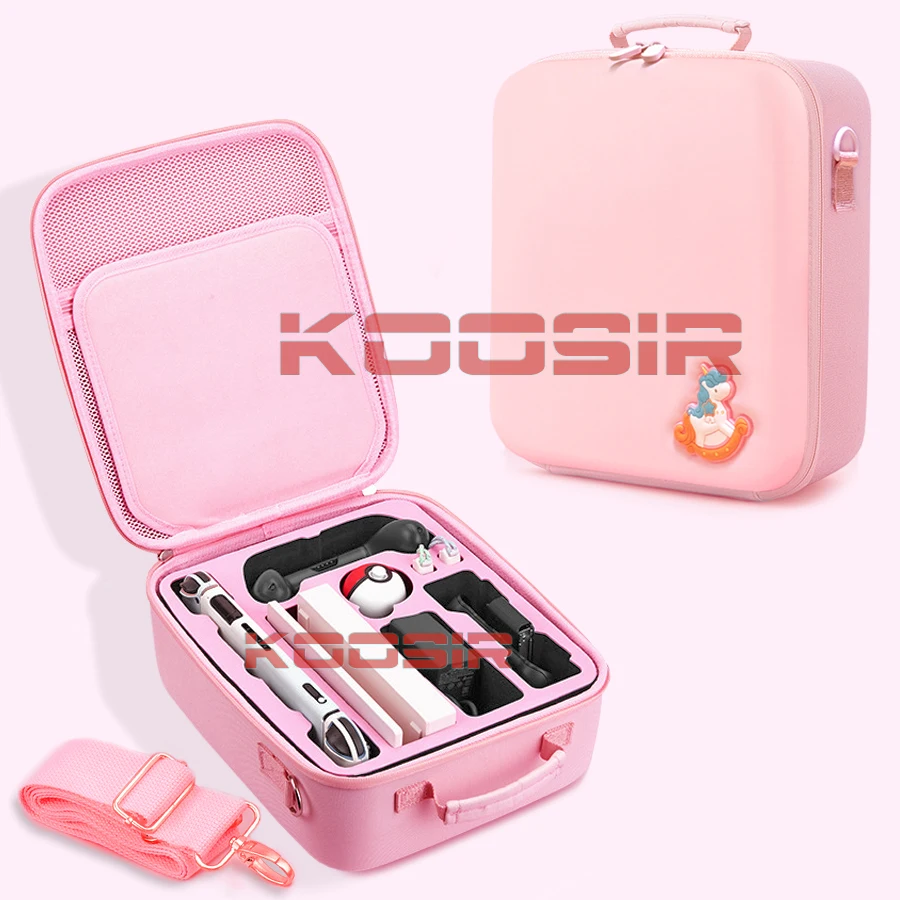 Cute Game Case For Nintendo Switch Animal Crossing Theme EVA Storage Carrying Hand Bag Nintendoswitch Pink Shell Portable Pouch |
