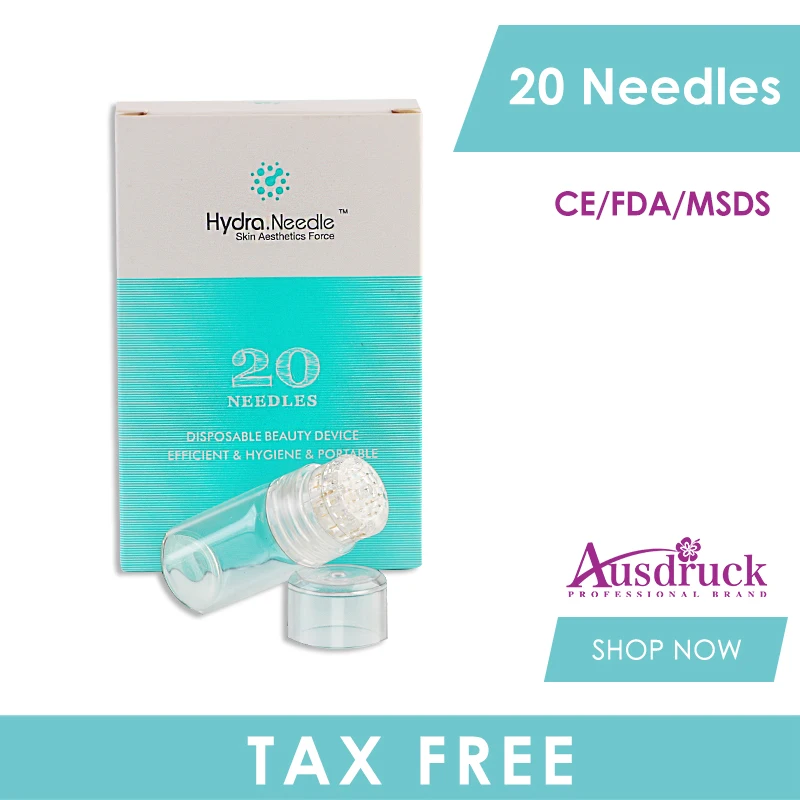 

Hydra Needle 20 Aqua Micro Channel Mesotherapy Gold Needle Fine Touch System derma stamp