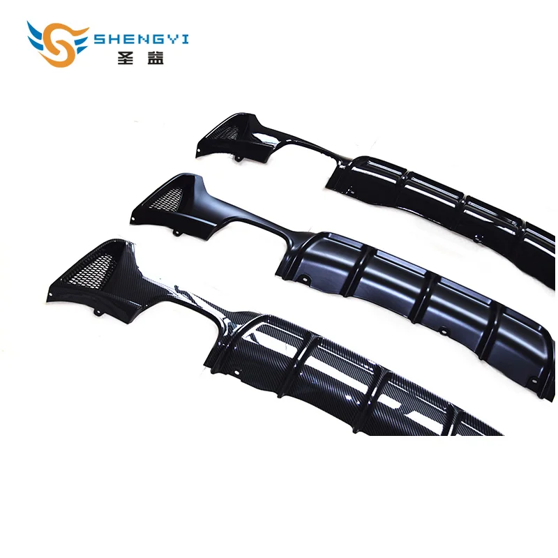 Три стиля глянцевый/матовый черный и Карбон 4 серии Автомобильный задний бампер