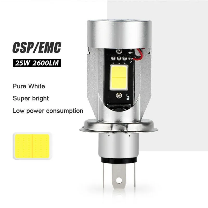 

LED Bulb Motorcycle Headlight Power Waterproof 25W 2600lm 6000K 9003 Blue