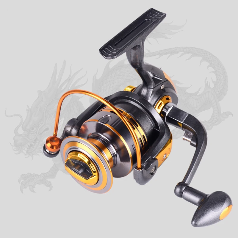 

Spinning Fishing Reel DB500-6000 Series Max Drag 8KG Gear Ratio 5.2:1 Metal Spoon Saltwater Bass Carp Fishing Wheel Accessories