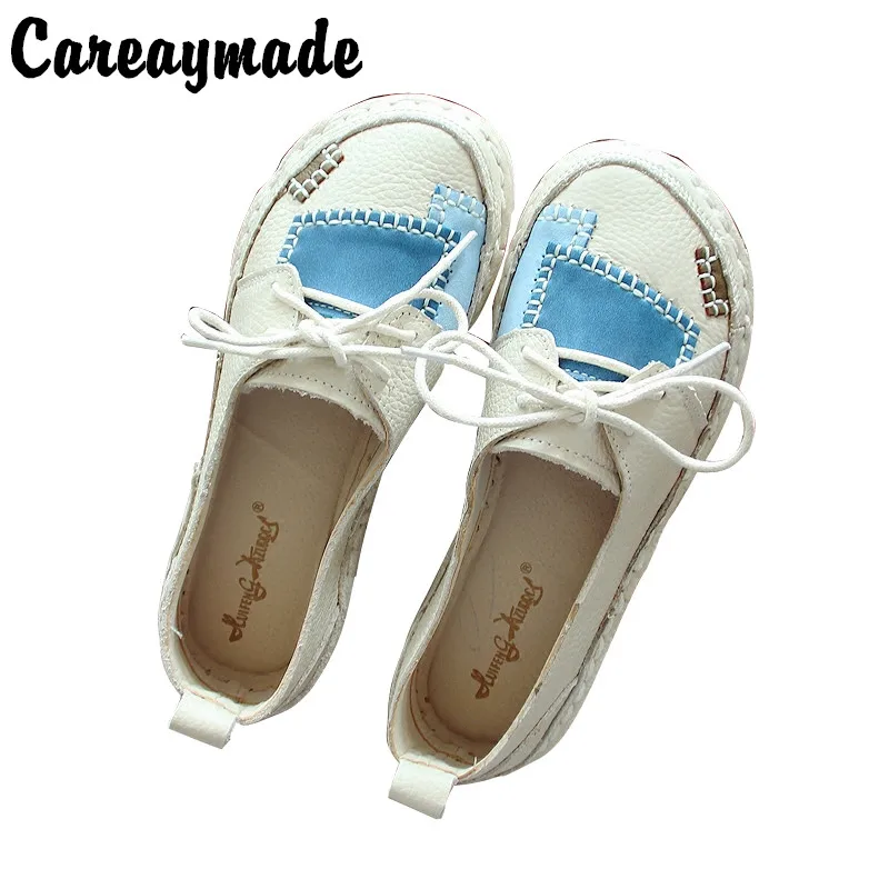 Туфли Careaymade Лоскутные на плоской подошве ручной работы туфли в стиле ретро mori girl