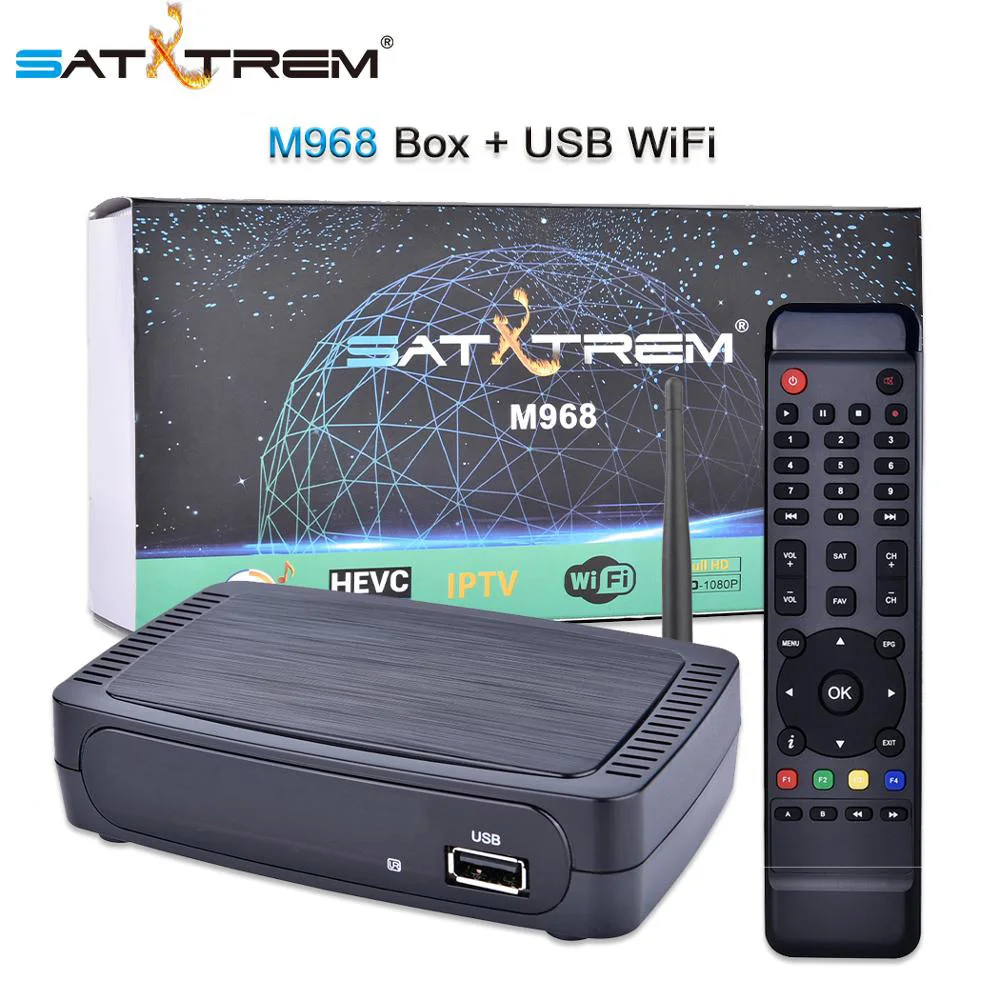 Телеприставка Satxtrem M968 Full HD H.265 HEVC Youtube медиаплеер Европа код Xtream Испания Италия