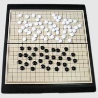 new foldable chess games go game chinese old board game weiqi checkers magnetic go chess set magnetic game toy gifts plastic