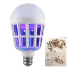 2 в 1 9 Вт15 Вт20 Вт Светодиодная лампа-убийца от комаров светодиодный ная лампа ночное освещение для помещений E27 AC 220 В для дома противомоскитная лампа-убийца насекомых