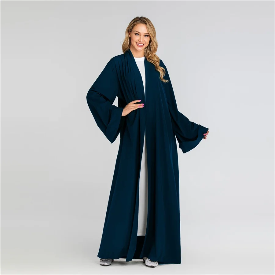 Siskakia мусульманская женская одежда abaya Brief solid casual Muslimah Jubah 7 цветов мусульманская Дубайская одежда с тонким поясом новое поступление