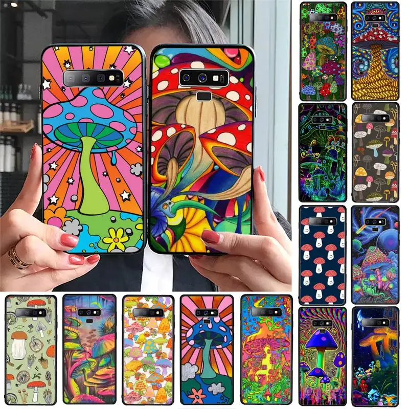 

Psychadelic Rainbow Mushrooms Phone Case For Samsung Galaxy S20 S10 Plus S10E S5 S6 S7edge S8 S9 S9Plus S10lite 2020