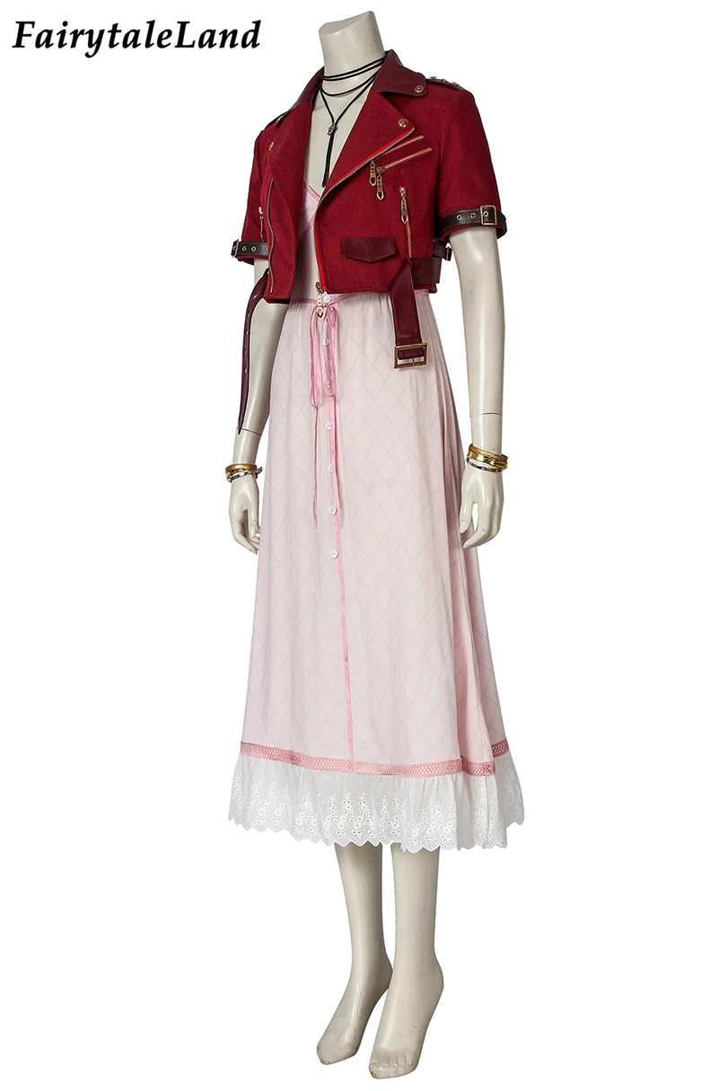 Костюм для косплея аэрит Гейнсборо последняя фантазия FF7 на Хэллоуин взрослых