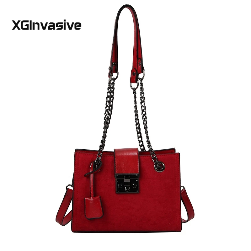 

Scrub Leather Crossbody Bags For Women 2019 Small Luxury Quality Shoulder Messenger Bag Female Travel Chain Handbags and Purses