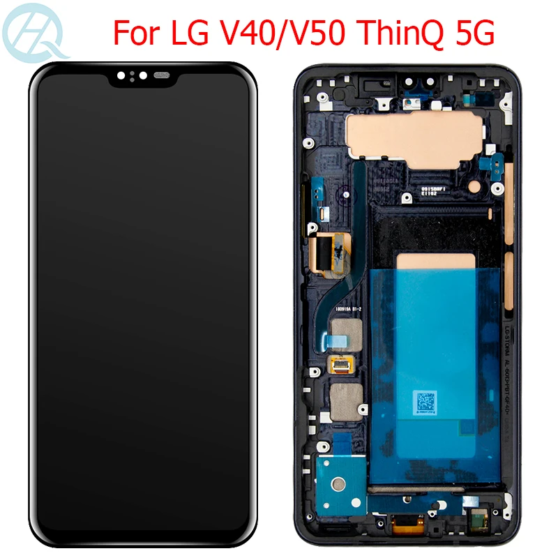 Оригинальный OLED дисплей для LG V40 V50 ЖК с рамкой 6 4 дюйма ThinQ V400N 5G дисплей|Экраны