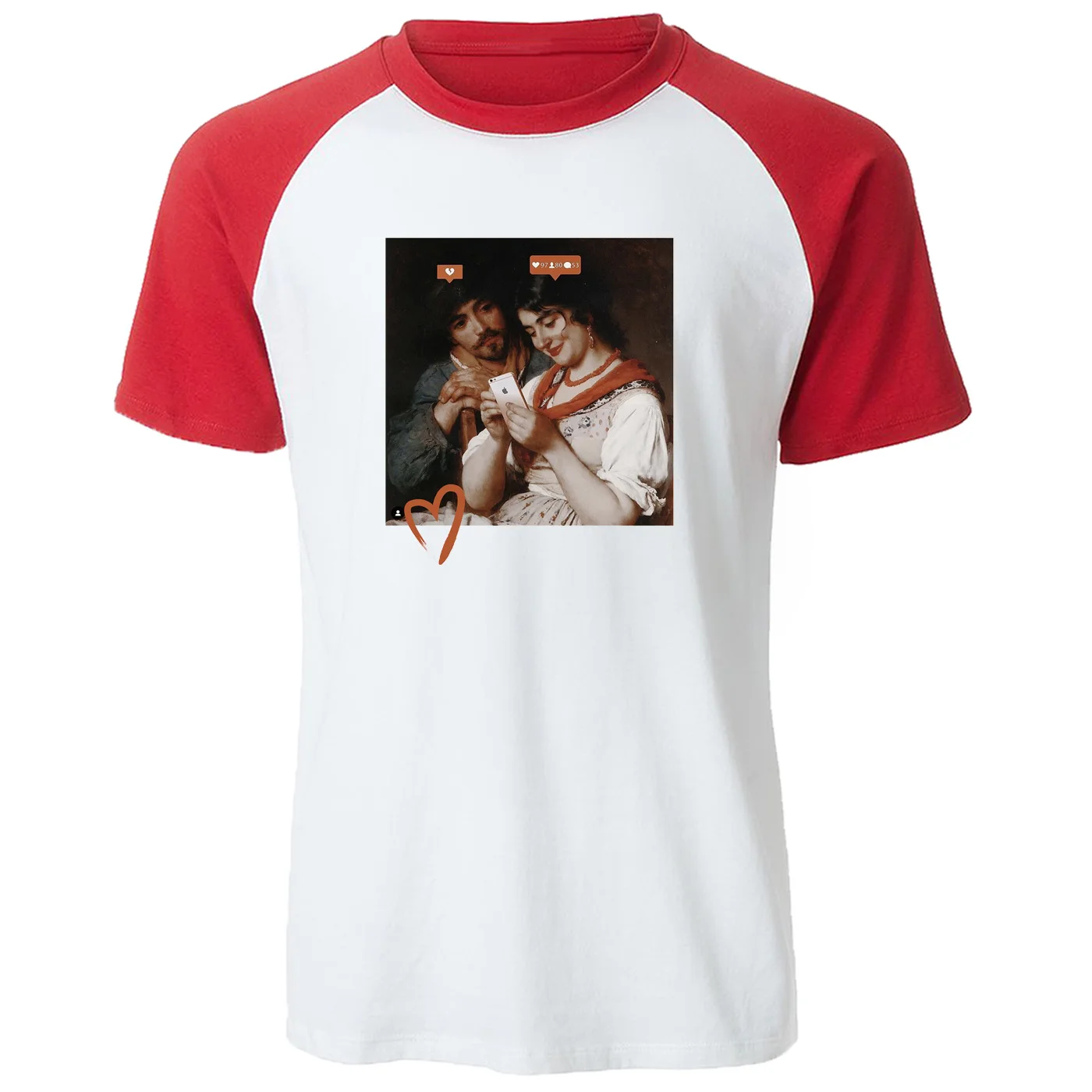 Футболка мужская хлопковая с коротким рукавом винтажный Забавный Топ реглан