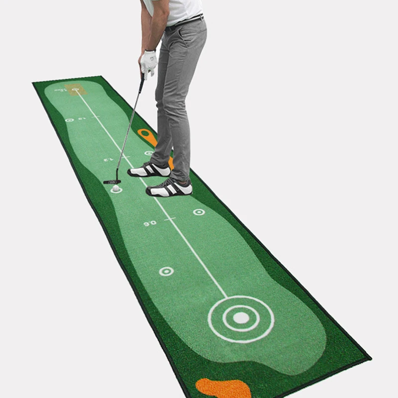 Satılık Portablel 50*300cm Ev Ofis Golf Uygulama Mat Yapay Konut Golf Pratik Yardım Ekipmanları Golf Mini Isabet Eğitmen Mat