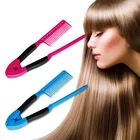 Выпрямитель для волос, выпрямитель для волос типа V, антистатические гребни сделай сам для парикмахерских, инструмент для укладки