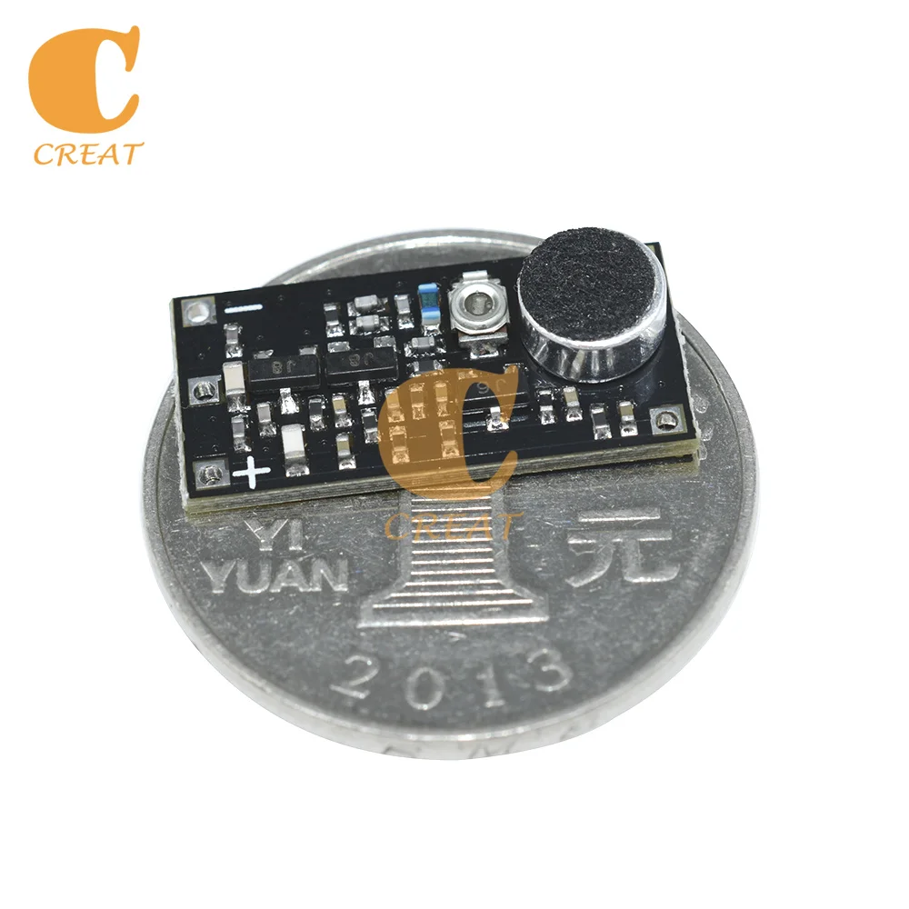 DC 2V 9V Mini FM Transmitter Wireless Microphone Surveillance Frequency Board Module Adjustable Capacitor 88-115MHz For Arduino |