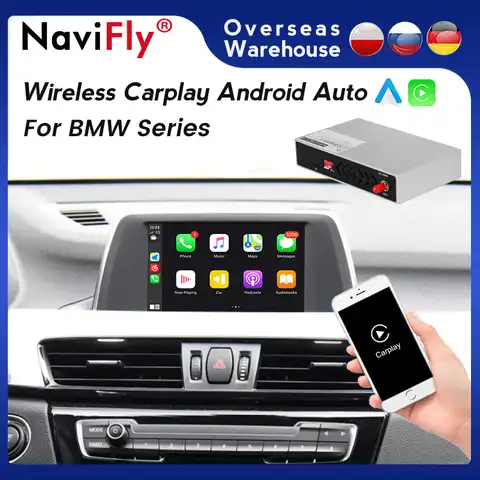 Navifly беспроводной интерфейс Carplay для BMW X1 X3 X5 X6 F02 F07 F10 F20 F21 F30 F34 E60 E70 E81 E84 E90 NBT EVO CCC CIC