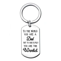 stainless steel keyring dad mothers friend key ring family love keychain son daughter sister brother mom fathers key chain gifts