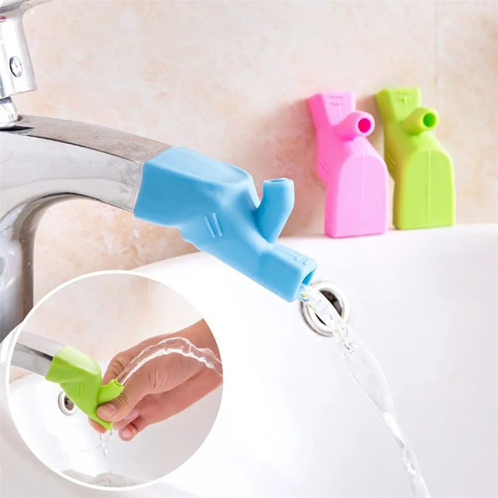 

Durable Baby Washing Hands Faucet Extender Fountain Food-grade Silicone Tap for kids Bathroom Fountain Food-grade Silicone Tap