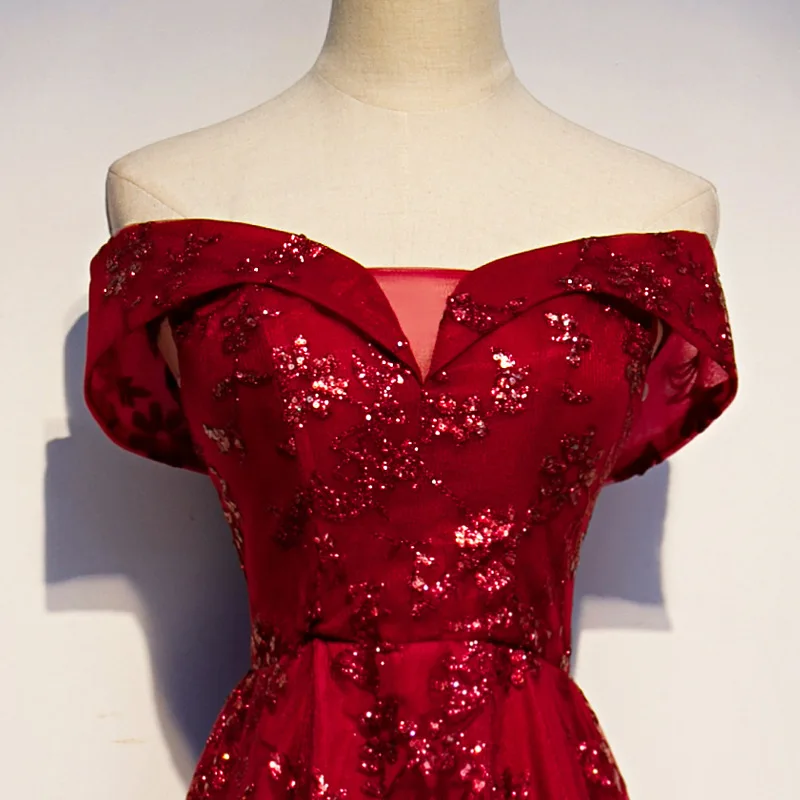 Mrs Win торжественное вечернее платье 2019 для выпускного вечера элегантное с вырезом