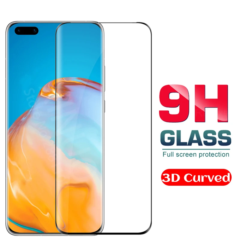 Полное покрытие для Huawei P40 pro закаленное стекло huawei Plus P 40 40pro huwei защитный чехол