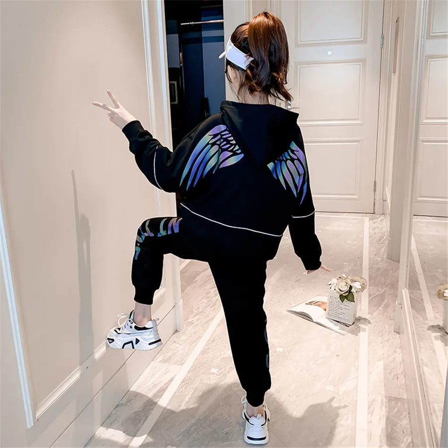 От 3 до 15 лет Сезон весна осень Детские комплекты из двух вещей для девочек