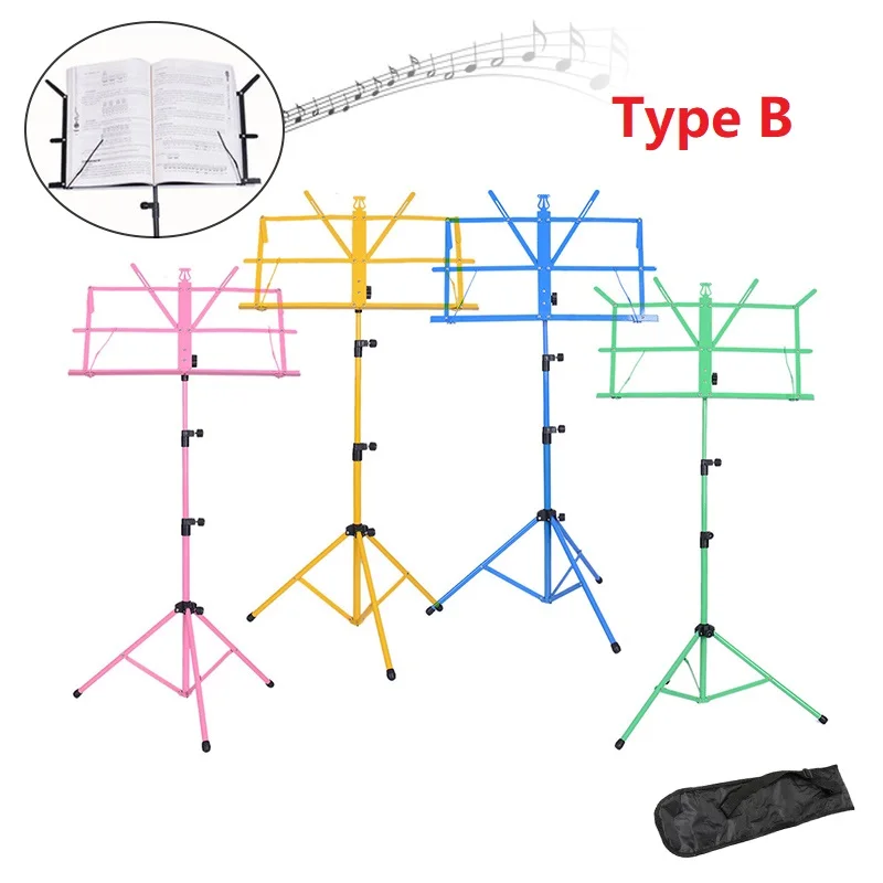 Складная Музыкальная подставка из алюминиевого сплава штатив с регулируемой