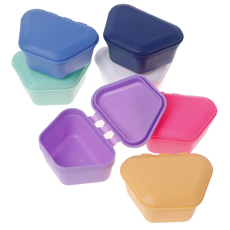 

1Pcs Denture Box Plastic Denture Bath Case Denture Container False Teeth Storage Box High Quanlity