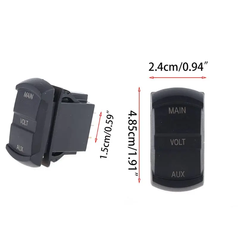 

Dual Voltmeter Voltage Battery Monitor LED Display Indicator 12V-24V Car Boat