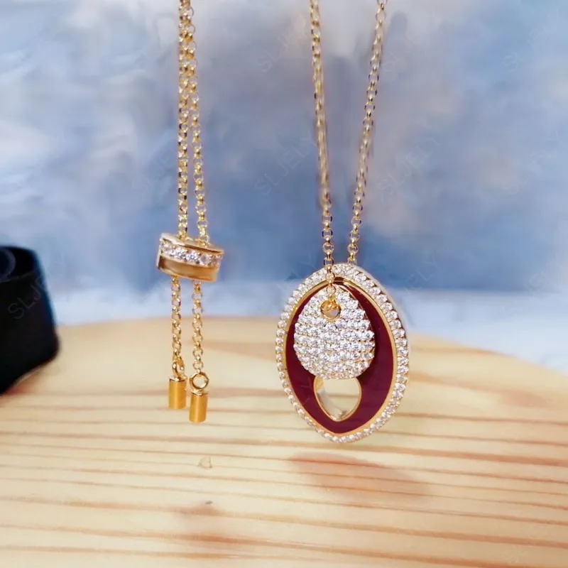 Женское ожерелье из серебра 925 пробы с эмалью | Украшения и аксессуары