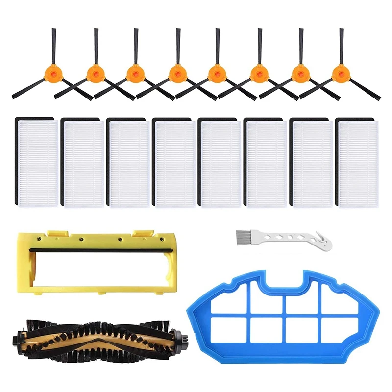 

TOP!-Replacement Parts Kit for Ecovacs DEEBOT N79 N79S DN622 500 N79Se Robotic Accessories Filters, Side Brushes,Main Brush